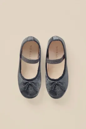 Ballet Flats in Midnight by Noralee