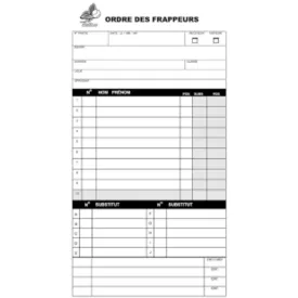 Baseball Quebec Carnet d'Alignement