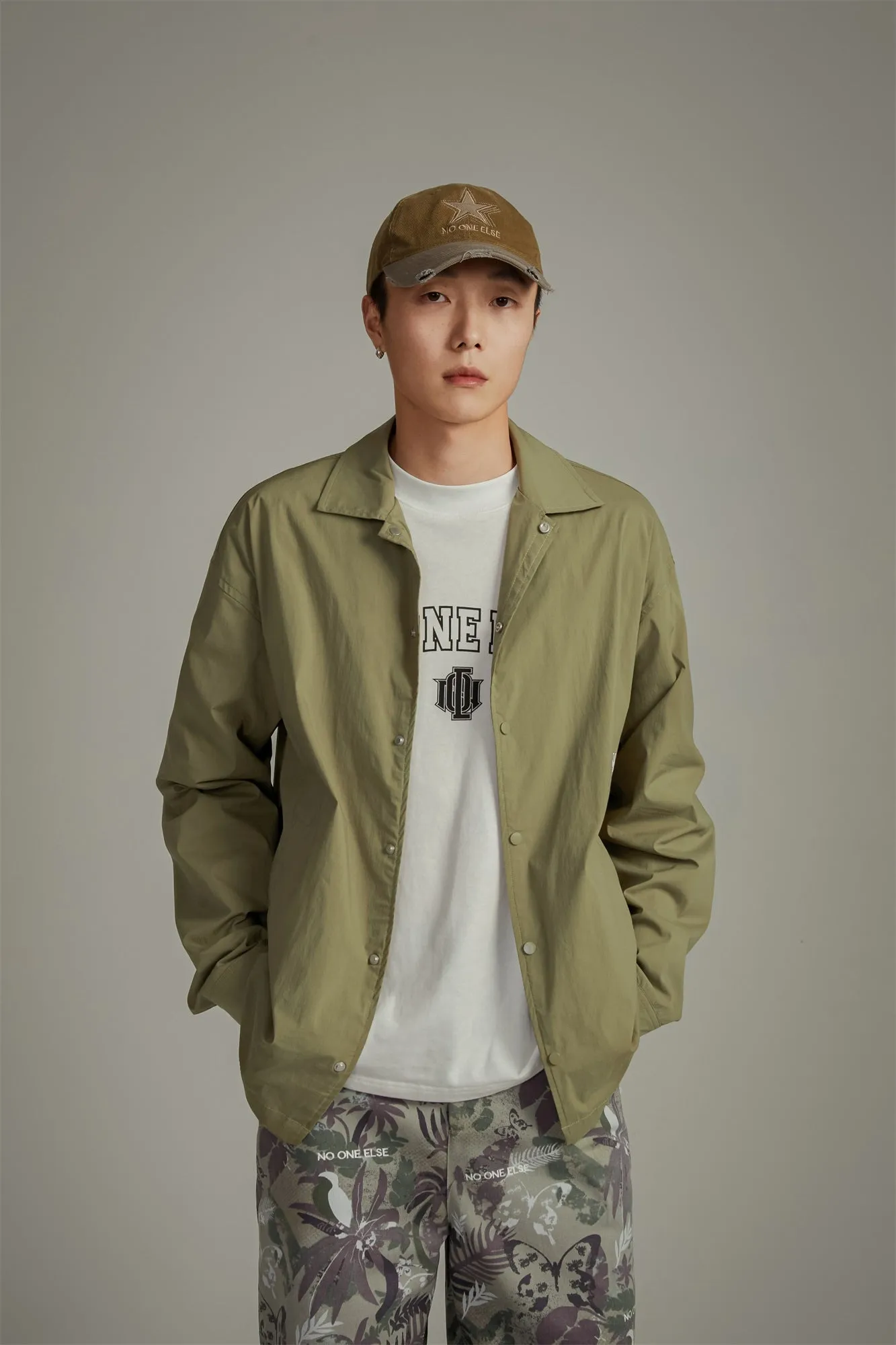 Basic Solid Overfit Shirt