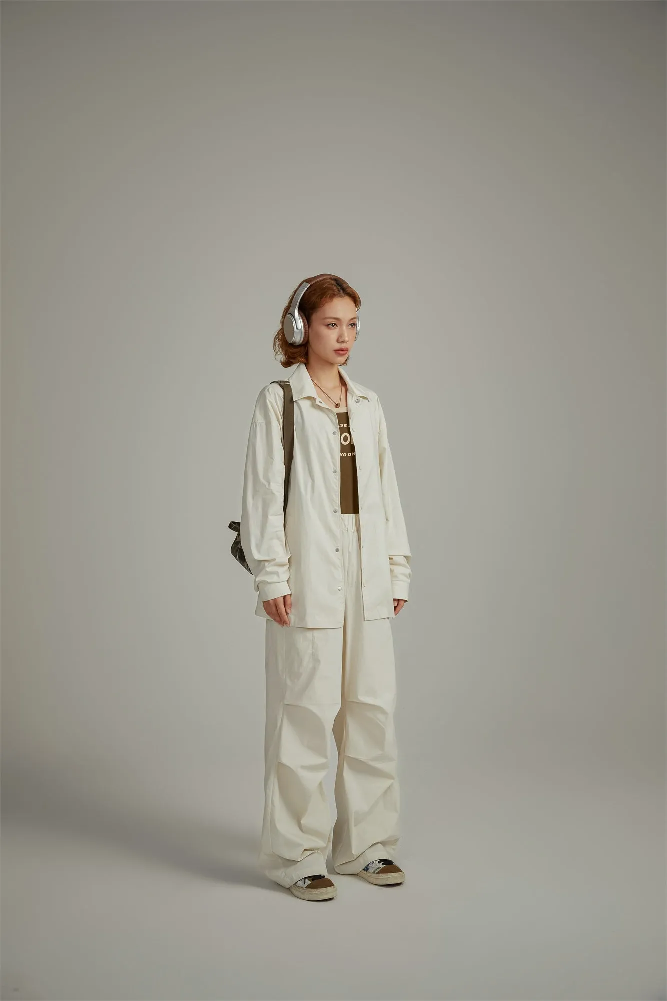 Basic Solid Overfit Shirt