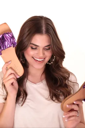 Belinda Purple Slide Sandal