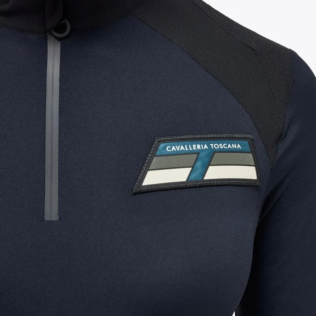 Cavalleria Toscana Piqué Half Zip Shirt