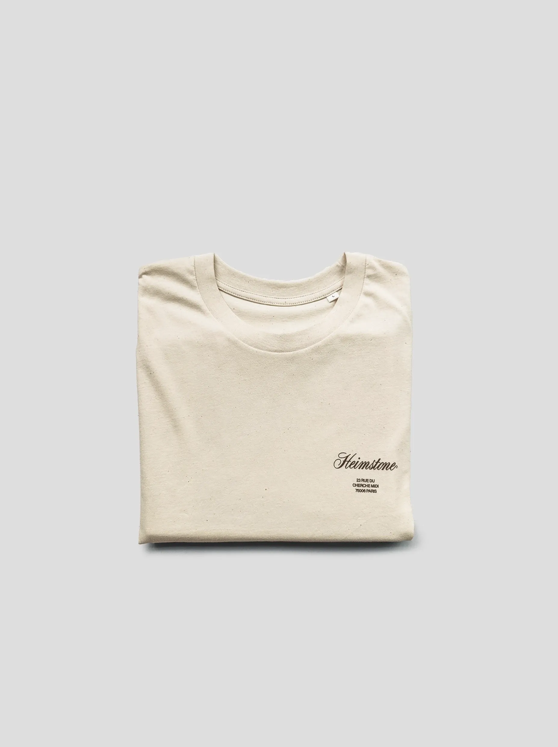 Collectible Unisex T-Shirt - Cream with Black Heimstone Logo HLD