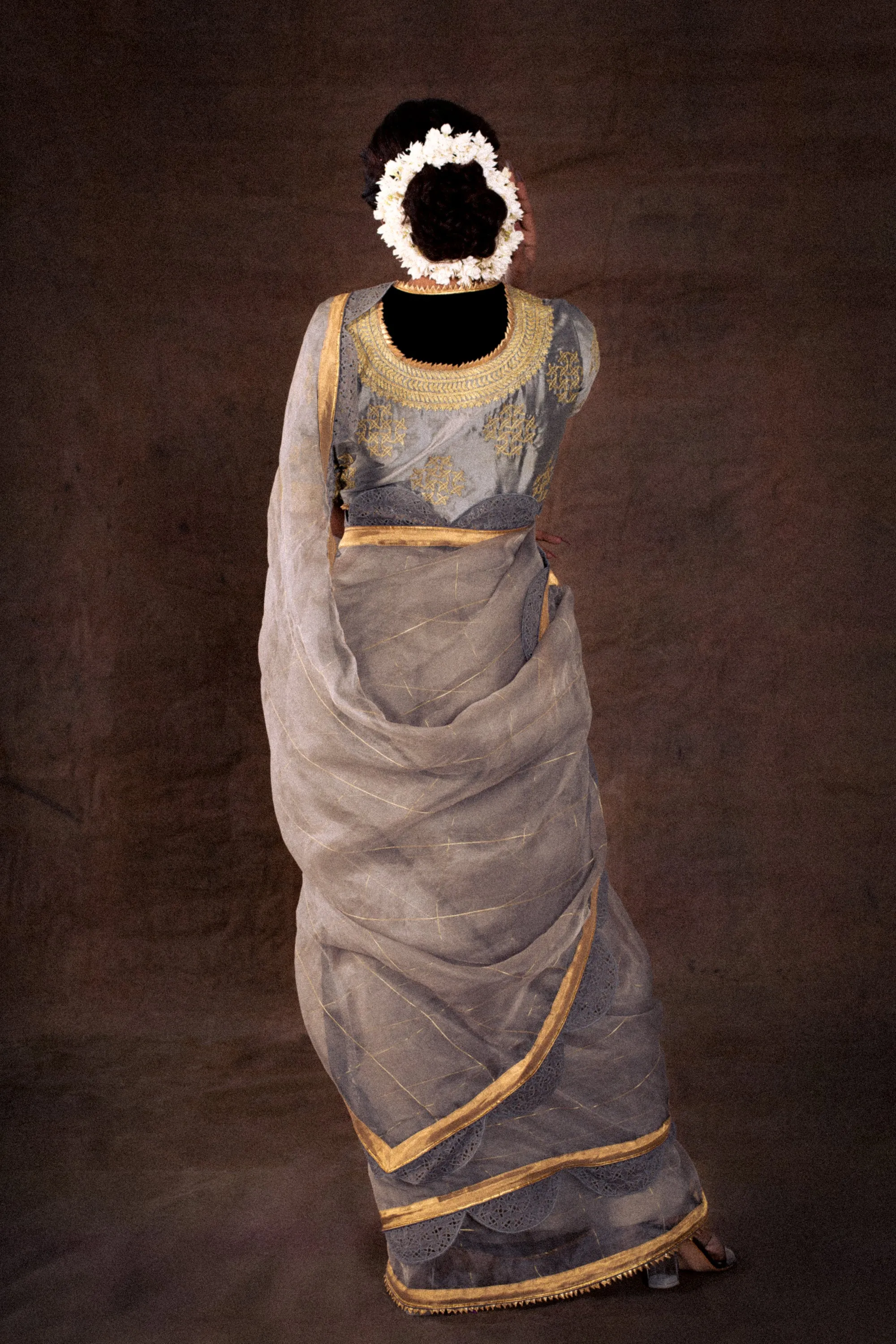 Grey Saree