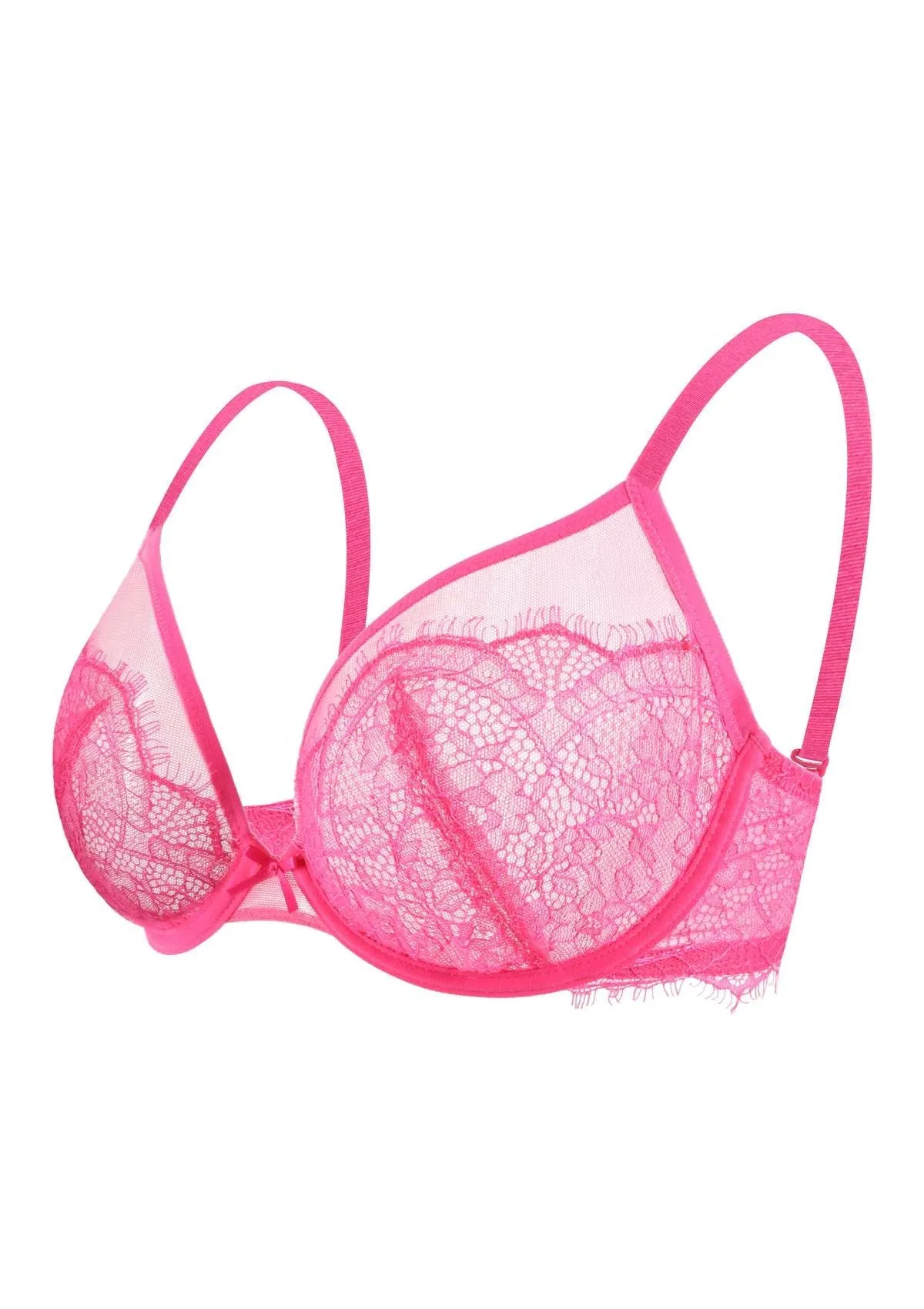 HSIA Mesh Eyelash Trim Unlined Bra