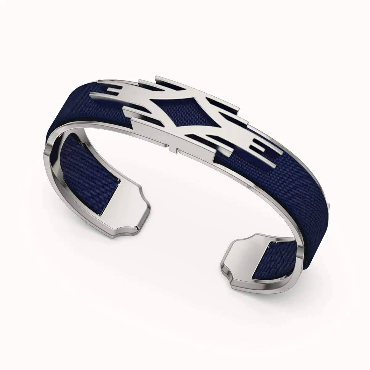 Ikat Silk Cuff - Midnight Blue