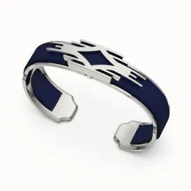 Ikat Silk Cuff - Midnight Blue