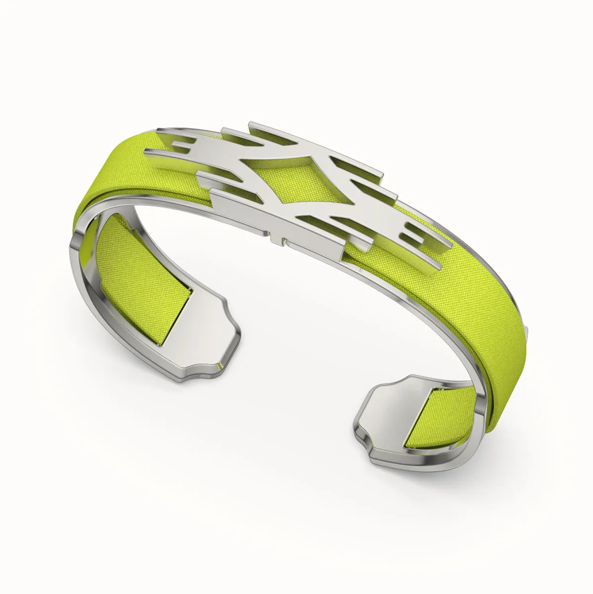 Ikat Silk Cuff - Pomelo Green