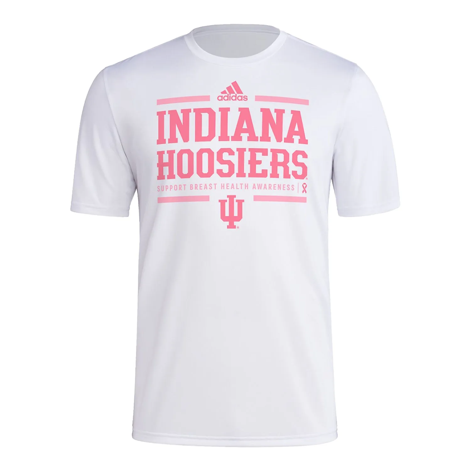 Indiana Hoosiers Adidas Breast Health Awareness White T-Shirt