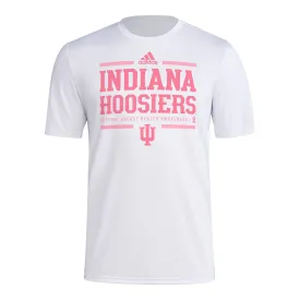 Indiana Hoosiers Adidas Breast Health Awareness White T-Shirt