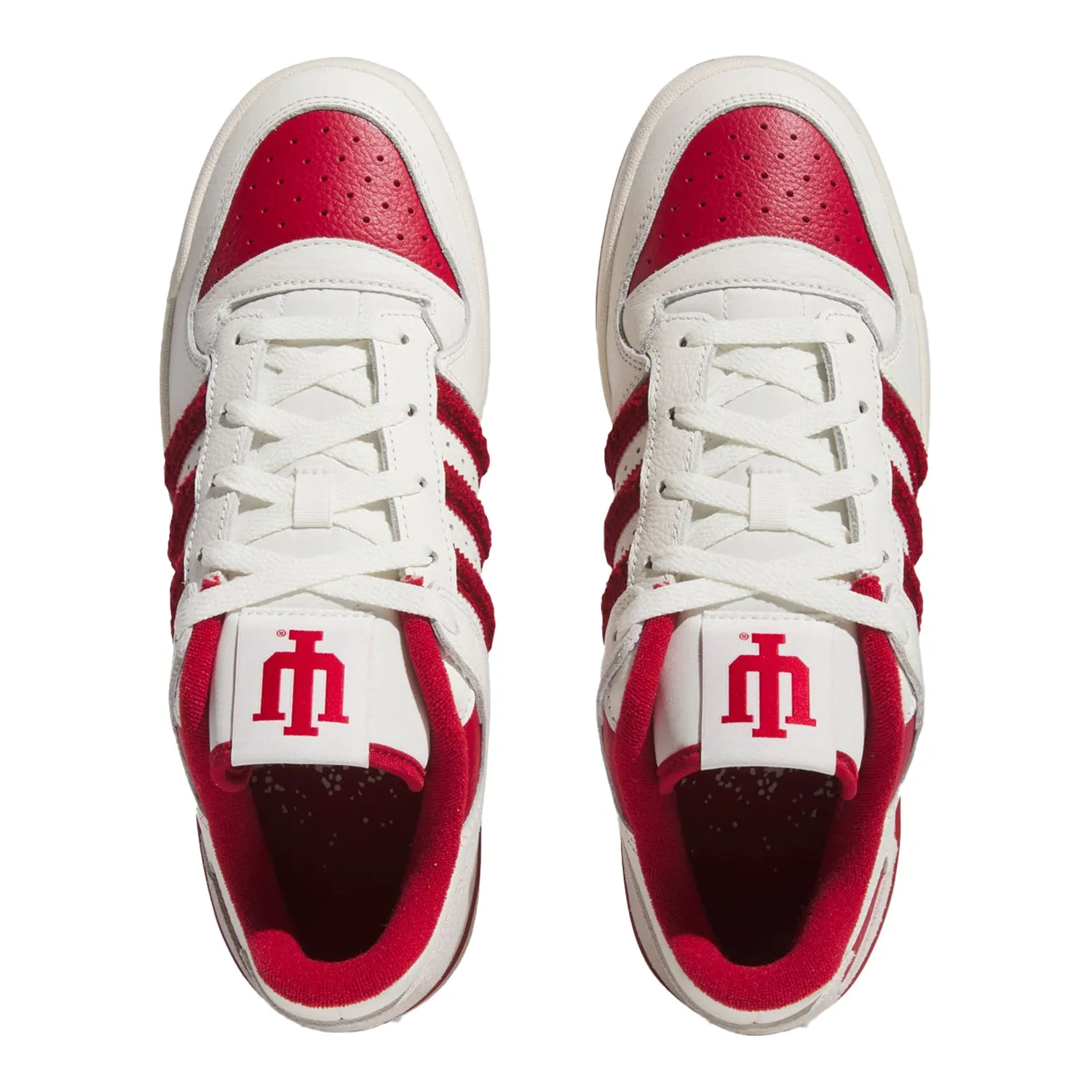 Indiana Hoosiers Adidas Originals Forum Low CL Shoes