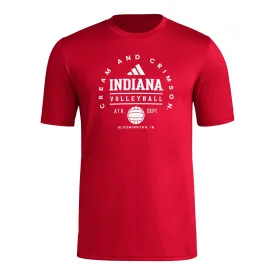 Indiana Hoosiers Adidas Volleyball Crimson T-Shirt