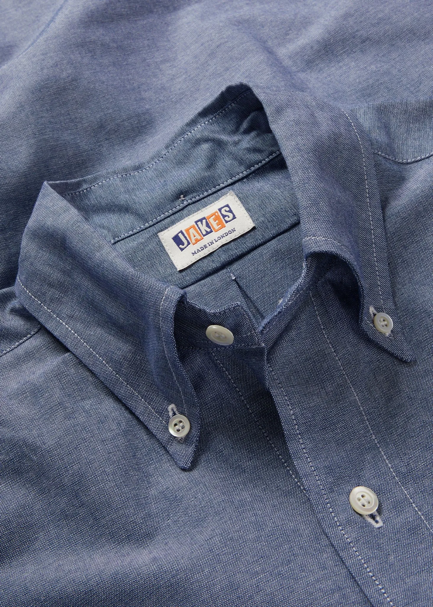 Jakes Premium Navy Blue Chambray Shirt