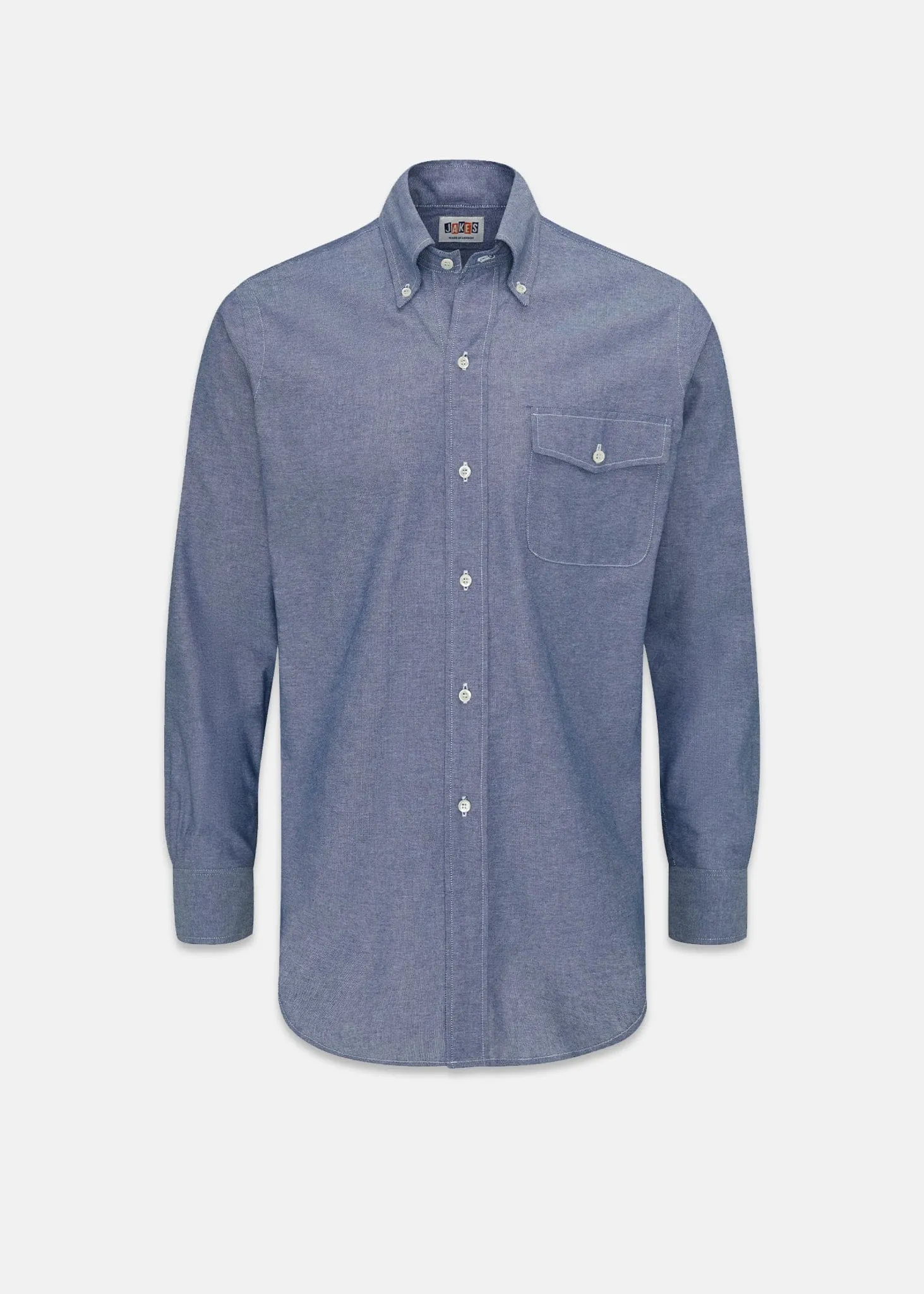 Jakes Premium Navy Blue Chambray Shirt