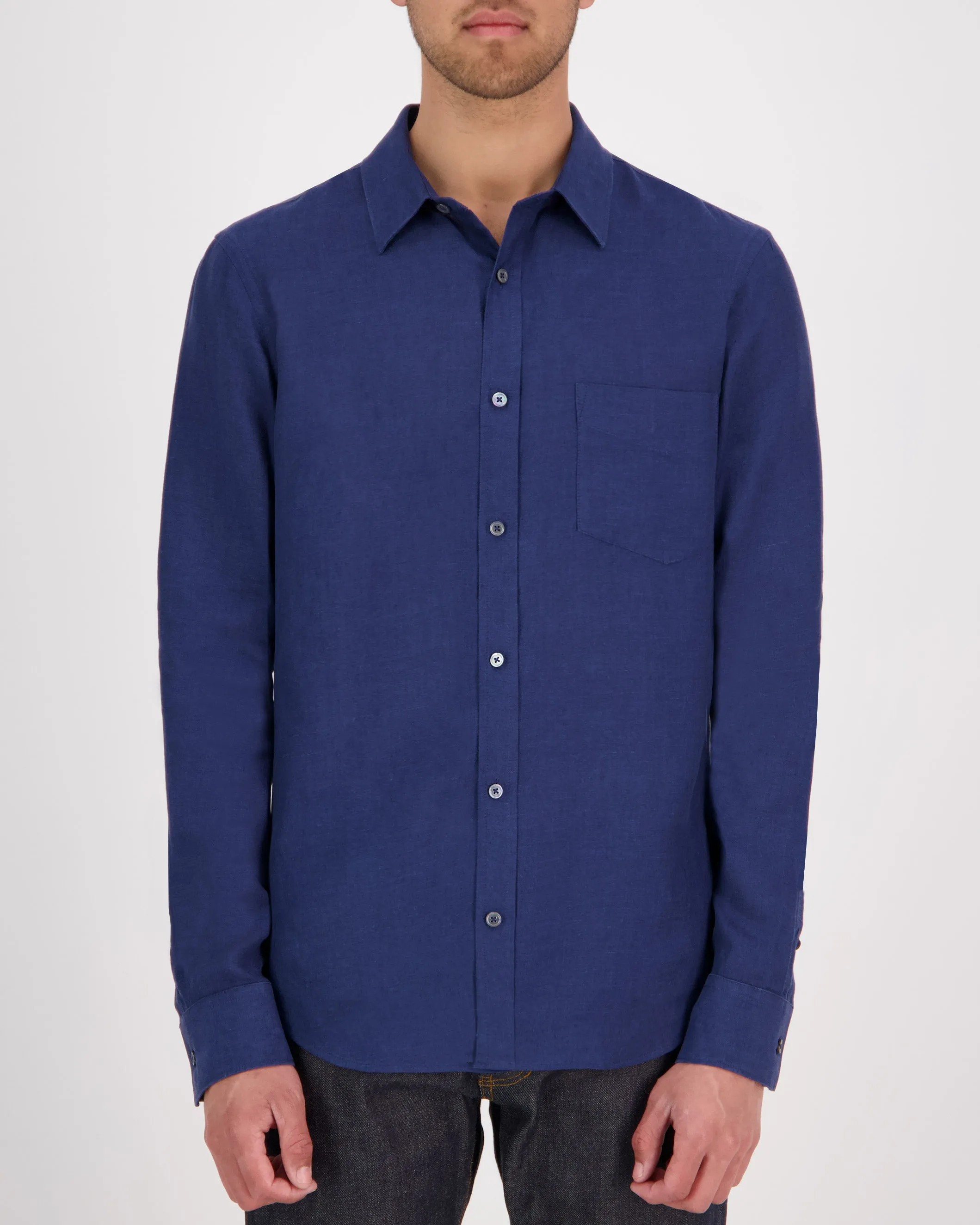 Linen Chambray Arrowhead Shirt