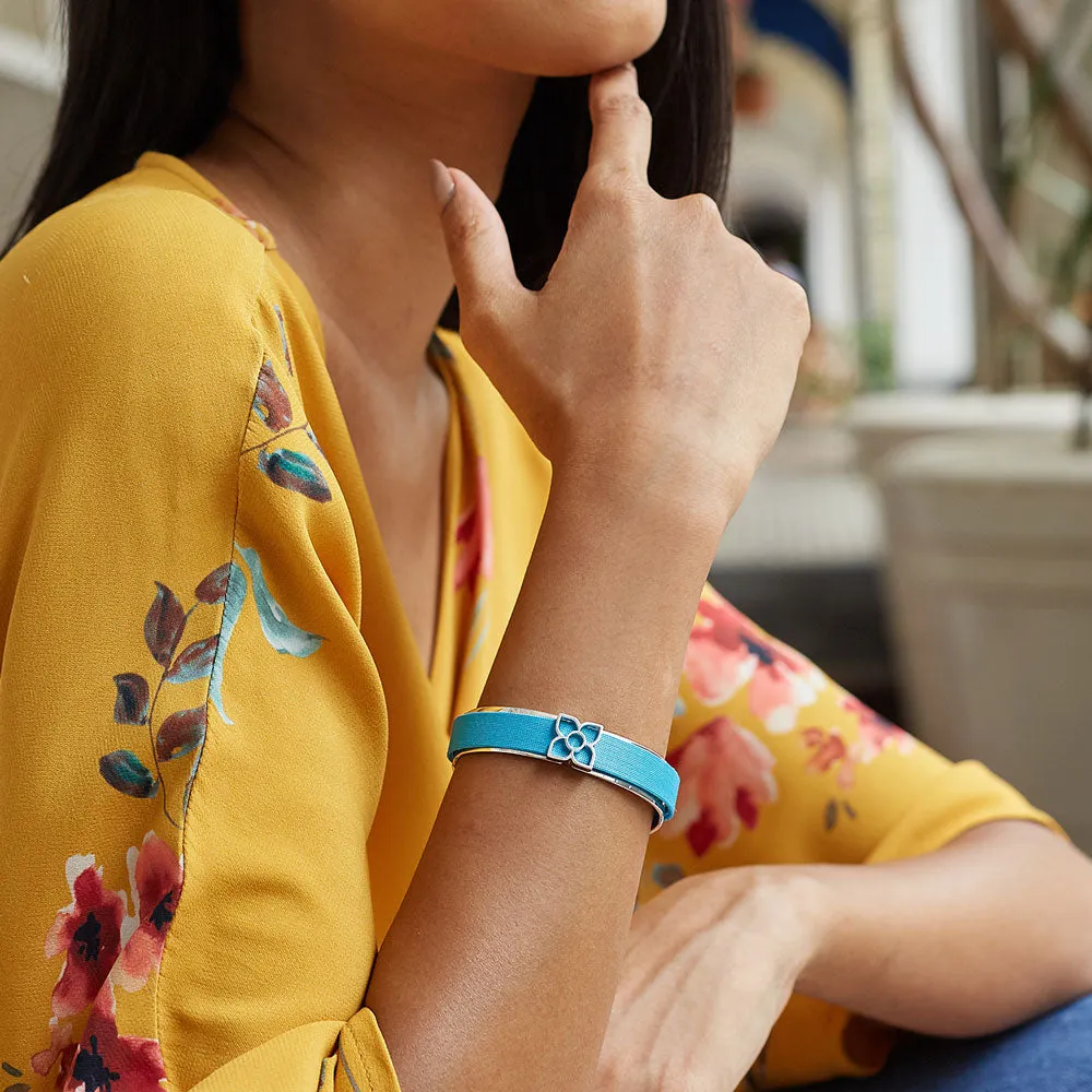 Lotus Silk Cuff - Lava Orange