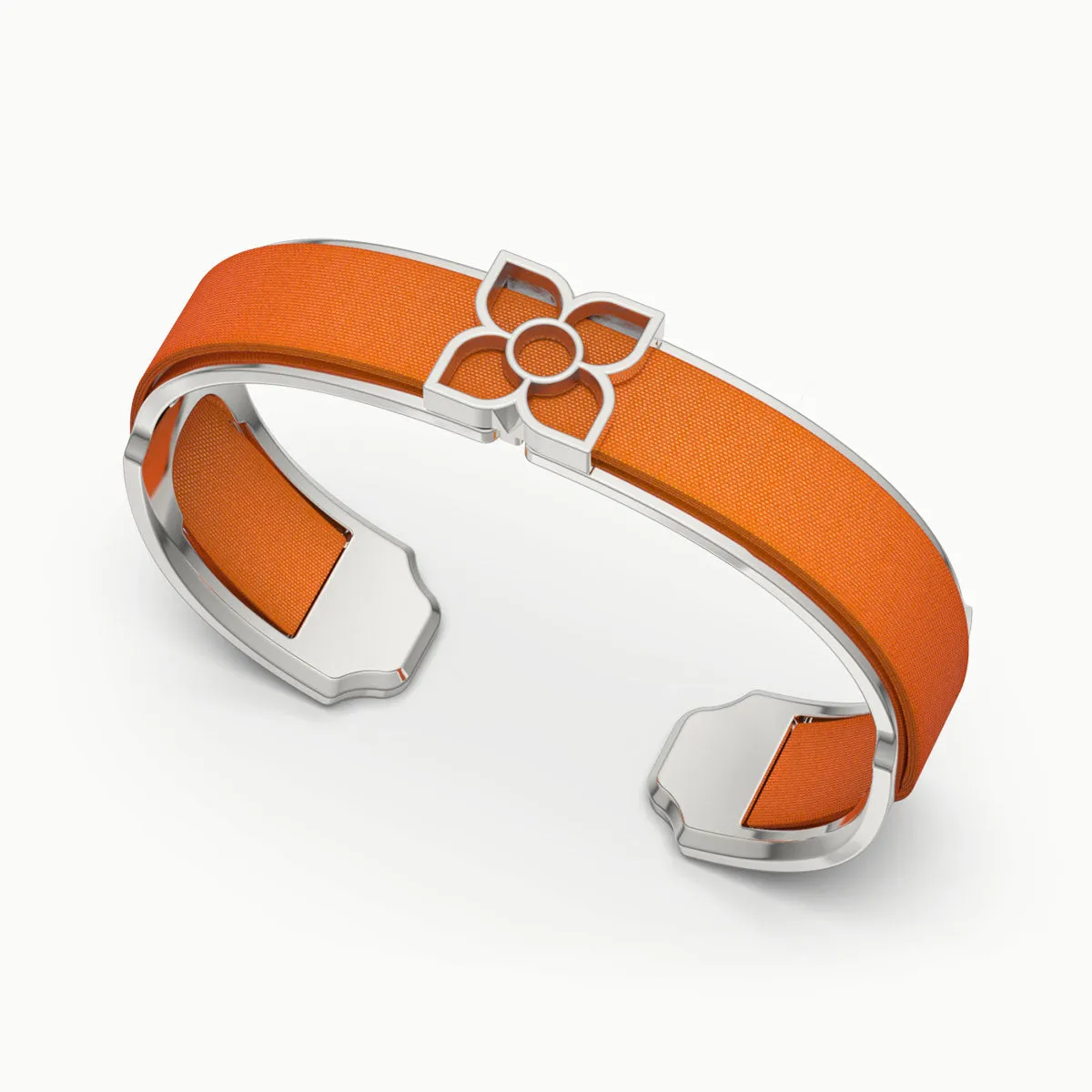 Lotus Silk Cuff - Lava Orange