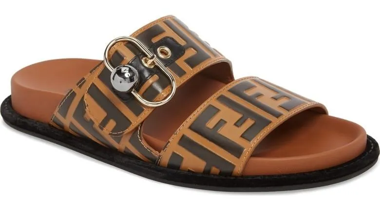 'Pearland' Logo Slide Sandal