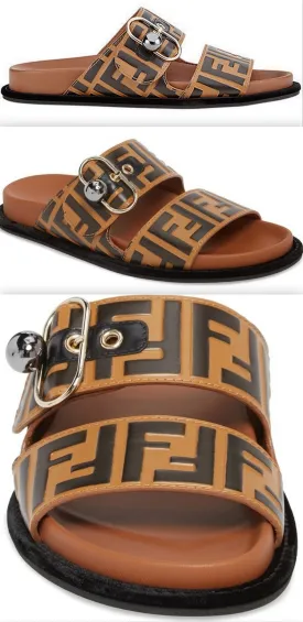 'Pearland' Logo Slide Sandal