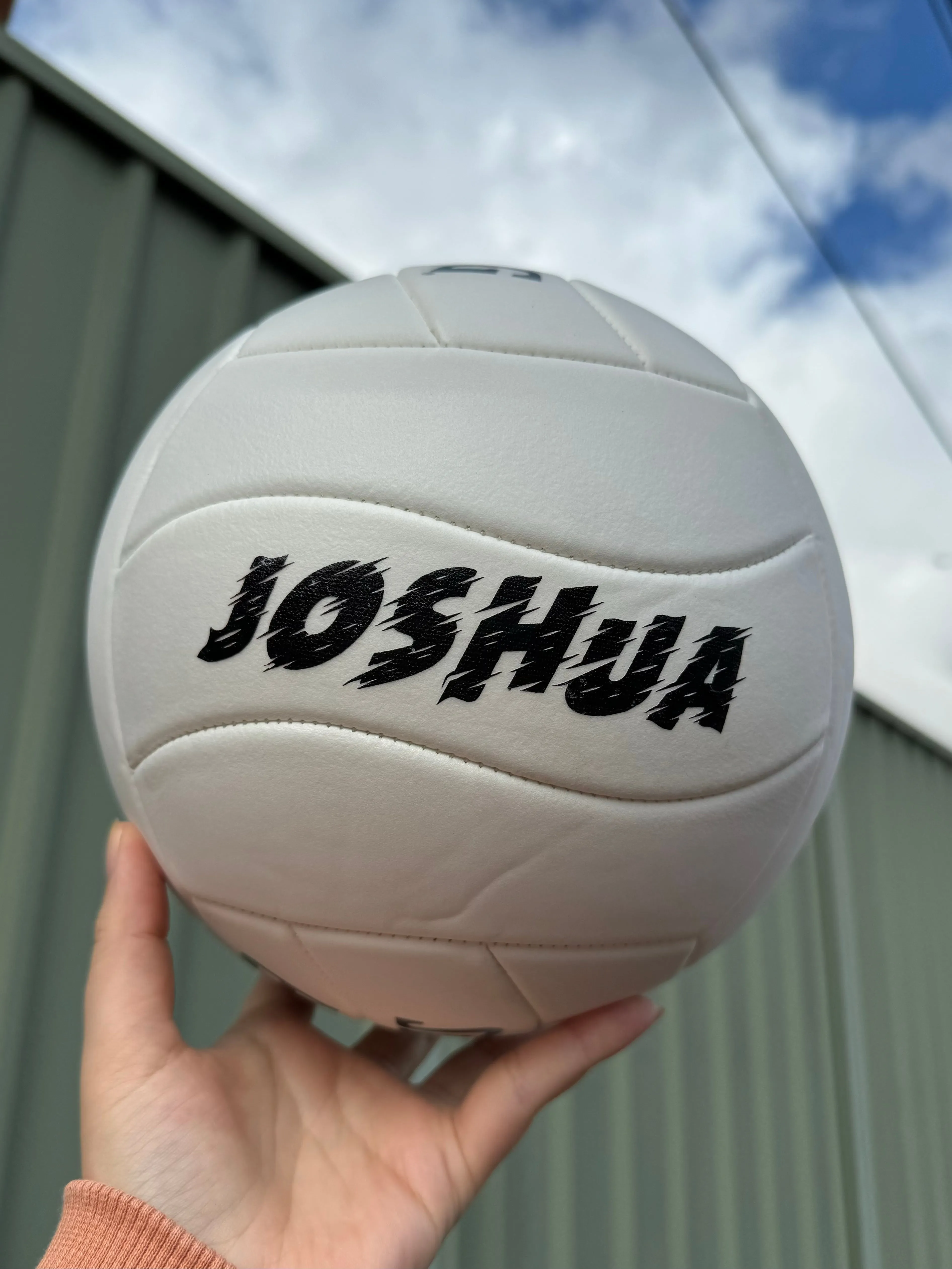 Personalised Spalding White Volleyball (Size 5)