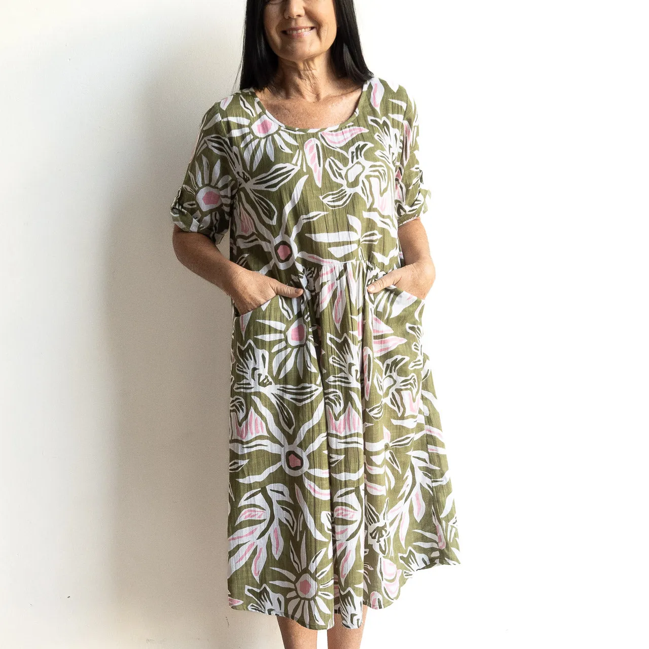 Floral Jungle Smock Dress - Perfect Picnic Outfit