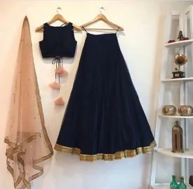 RICH LOOK TAFFETA SILK NET DUPPTA LEHNGHA