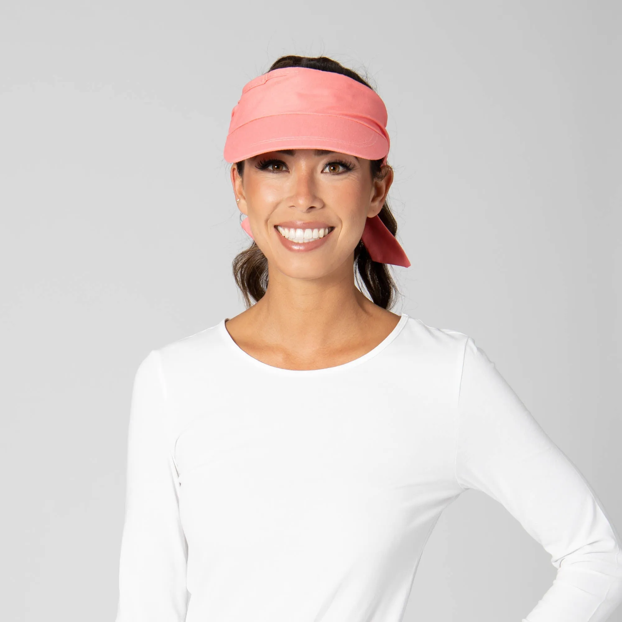 San Gorgonio - Cut and Sew Visor with Ribbon Tie