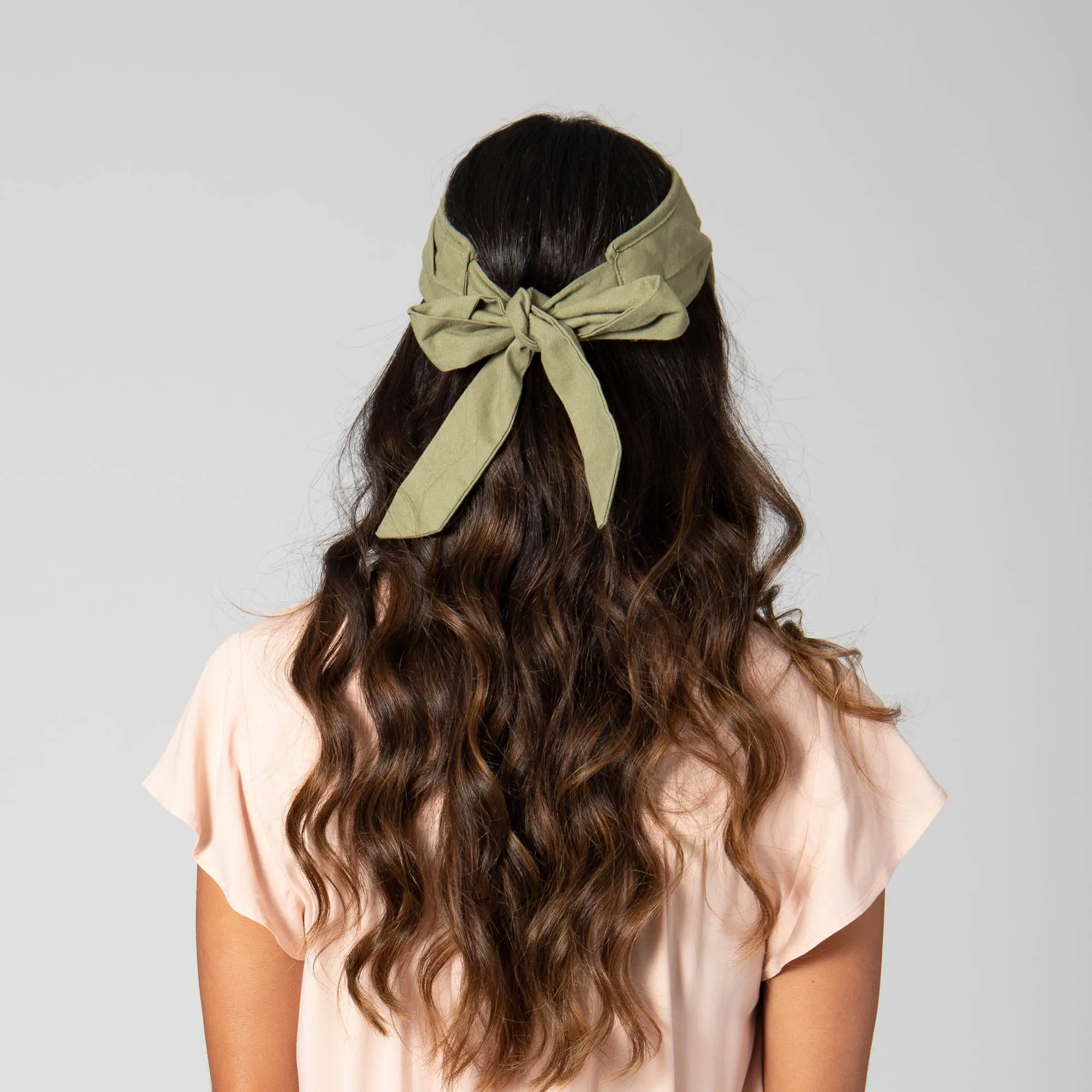 San Gorgonio - Cut and Sew Visor with Ribbon Tie