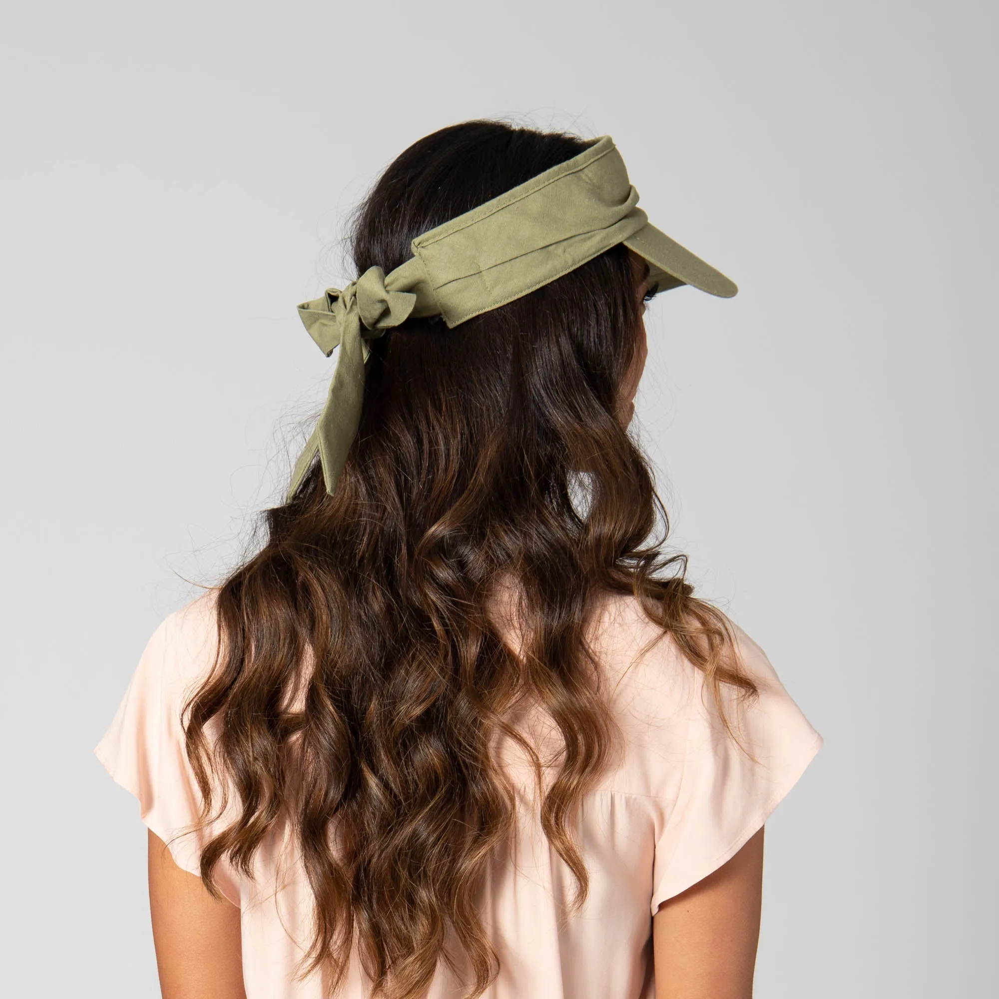 San Gorgonio - Cut and Sew Visor with Ribbon Tie
