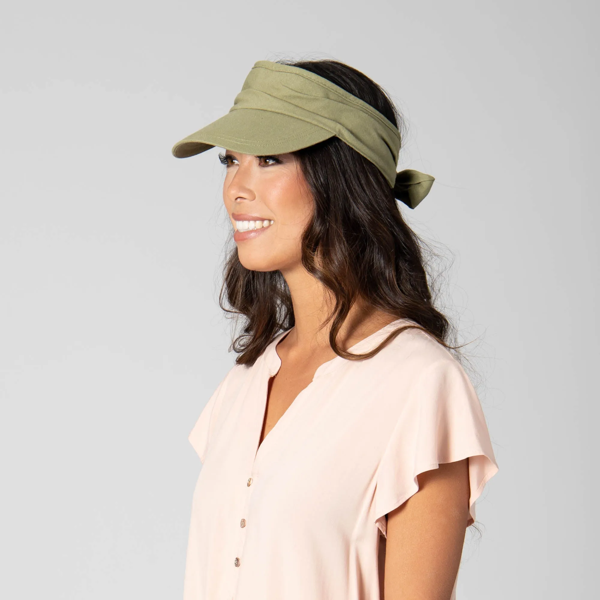 San Gorgonio - Cut and Sew Visor with Ribbon Tie