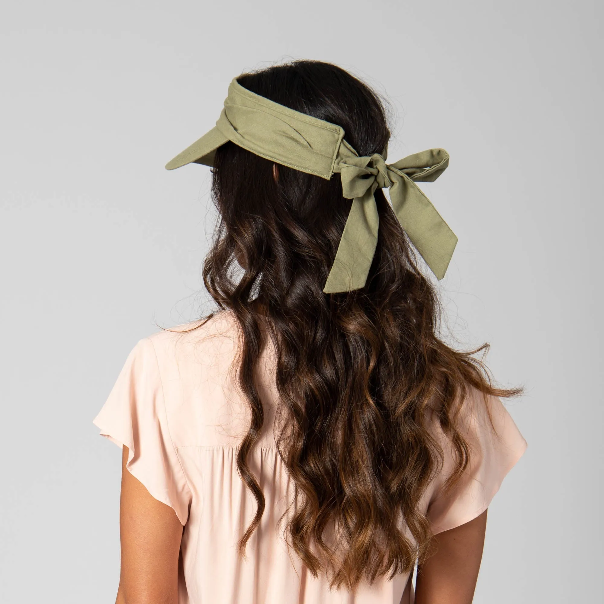 San Gorgonio - Cut and Sew Visor with Ribbon Tie