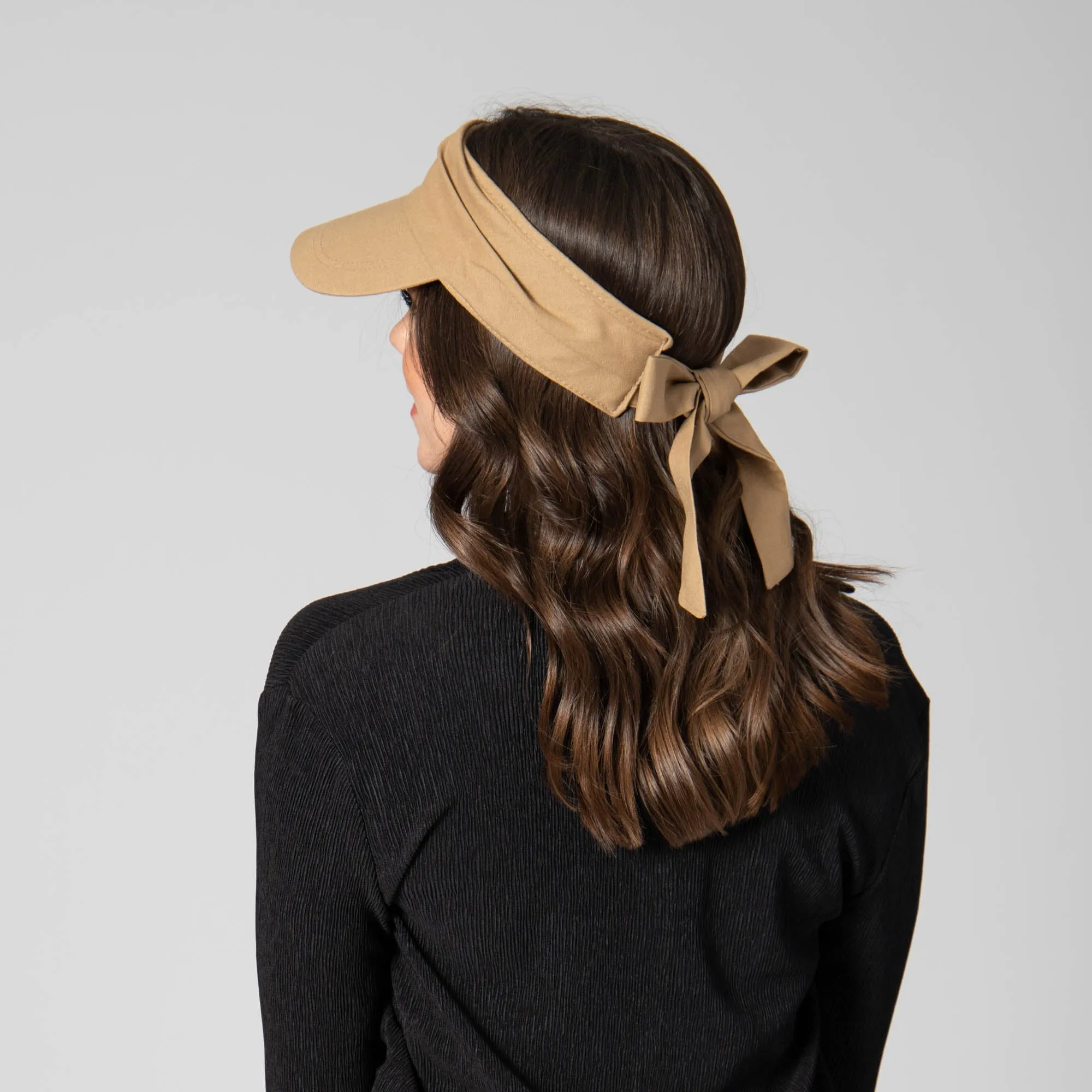 San Gorgonio - Cut and Sew Visor with Ribbon Tie
