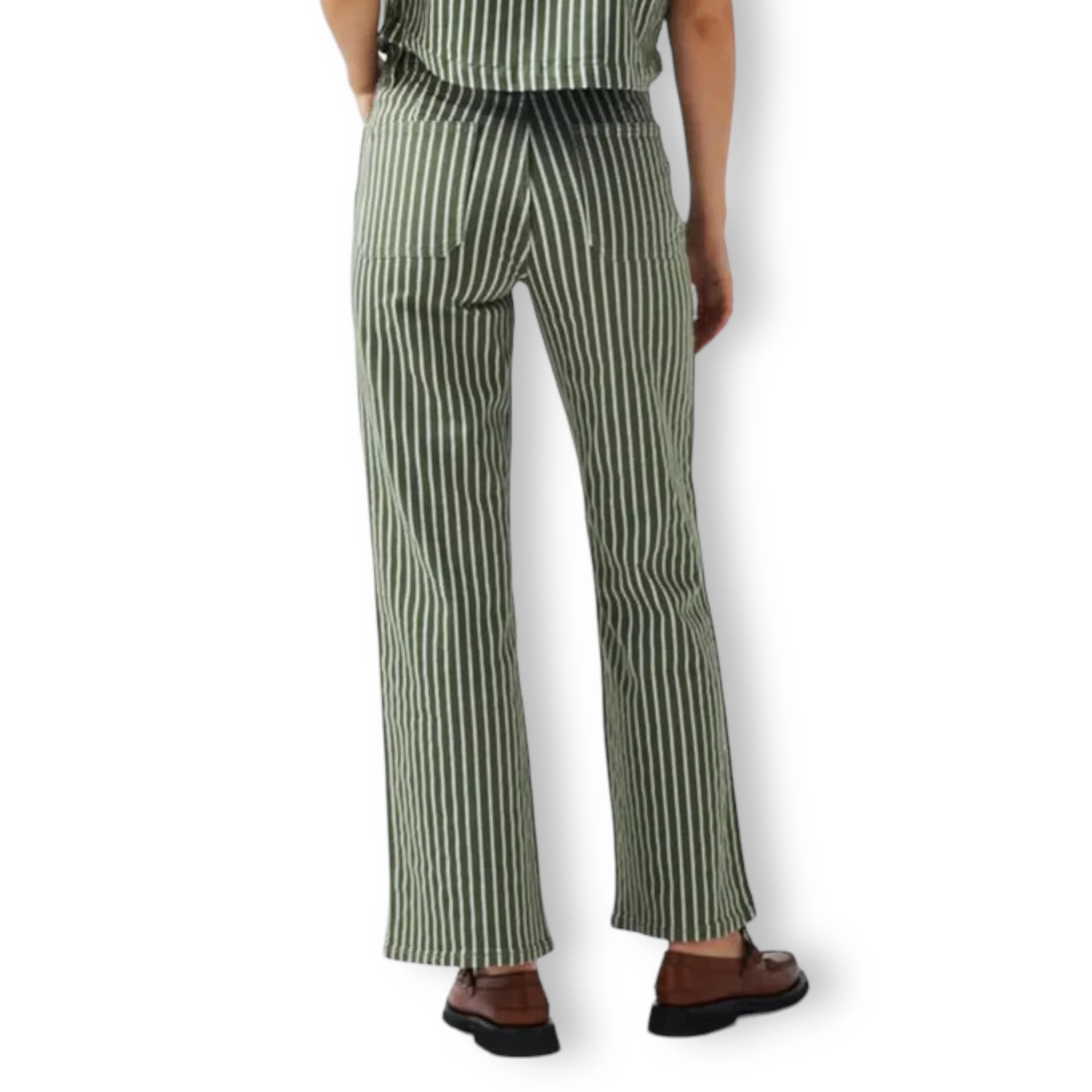 seventy   mochi Mabel Jean Khaki Stripe