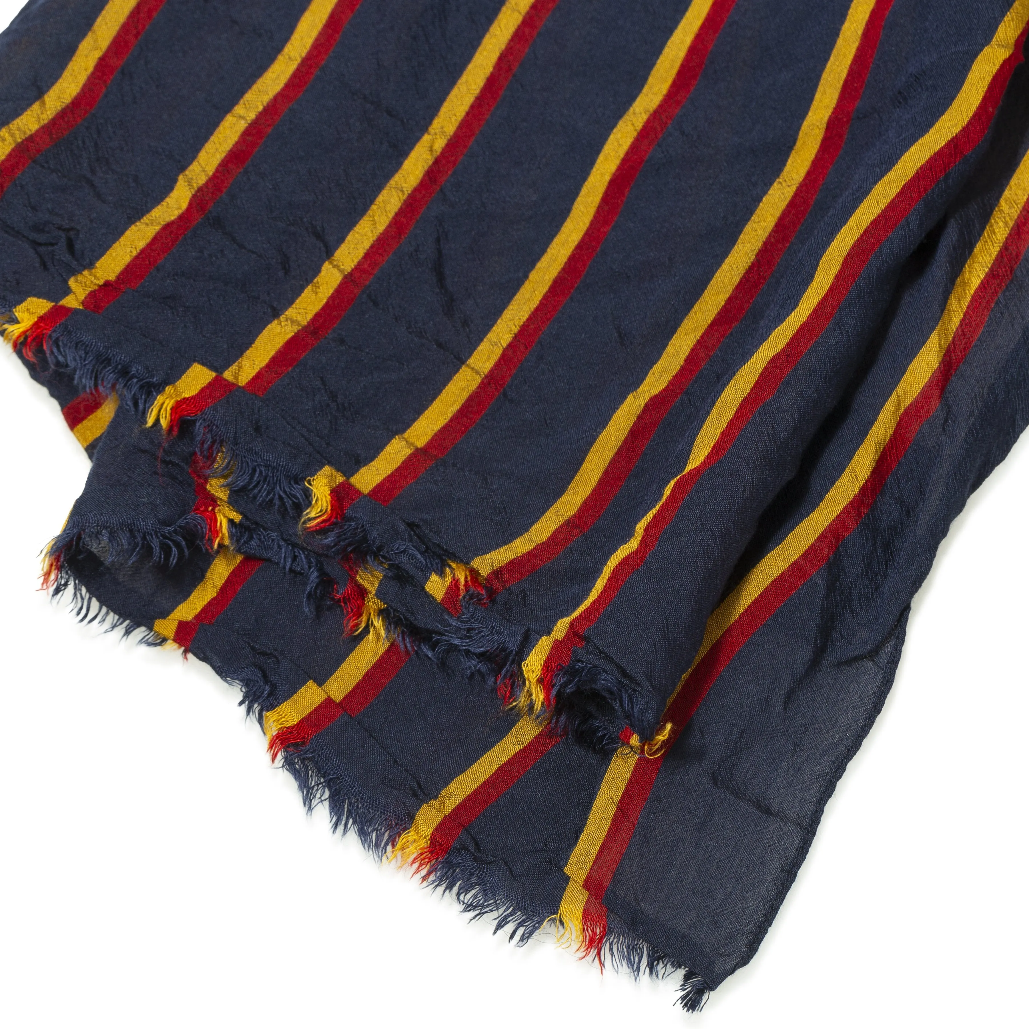 Silk Woven Multi-Stripe Scarf