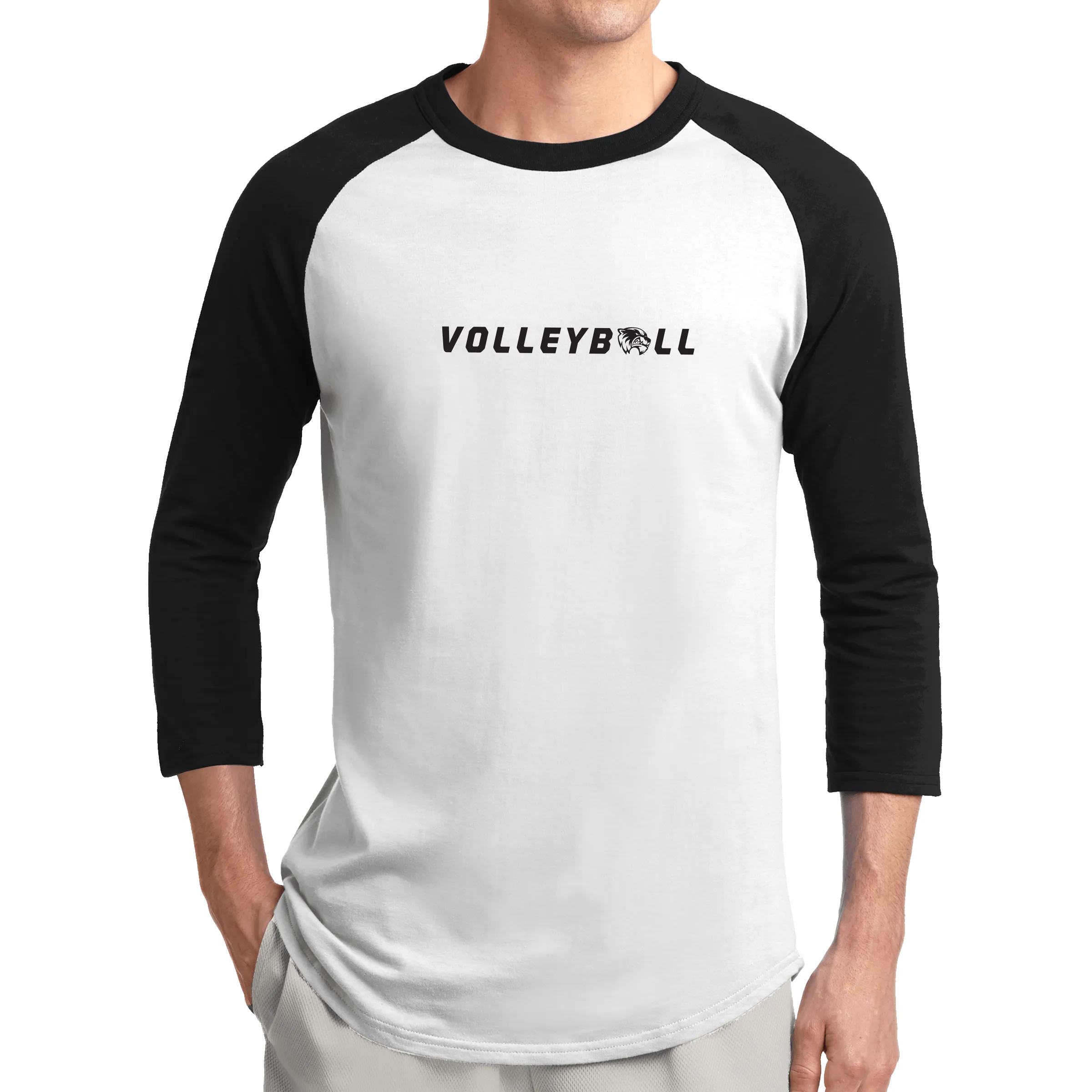 Sport-Tek Colorblock Raglan Jersey- Volleyball Head
