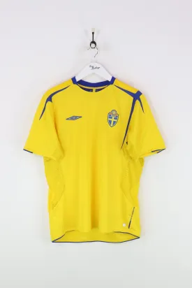 Umbro Sweden Football Shirt Yellow XL