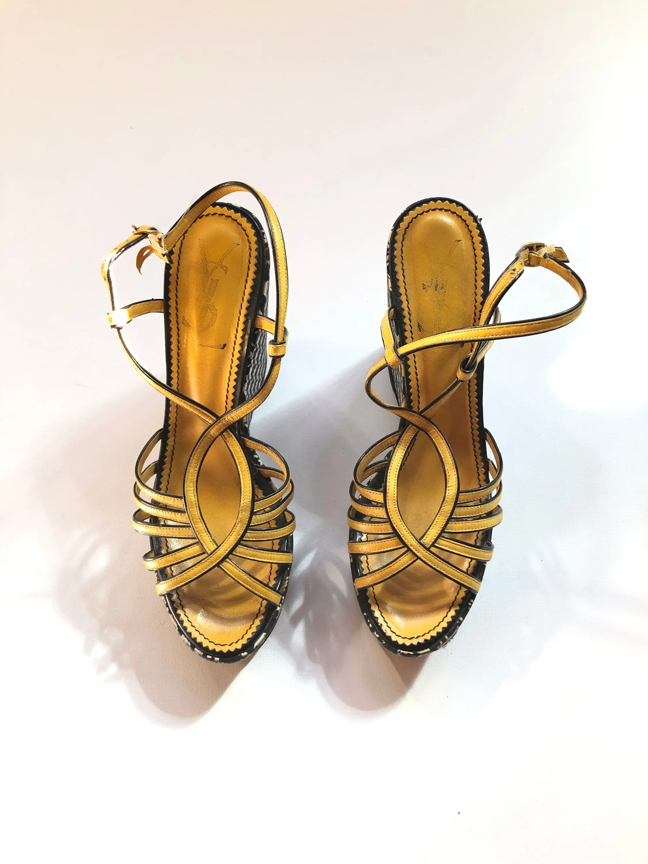VINTAGE: YSL Platform Sandals