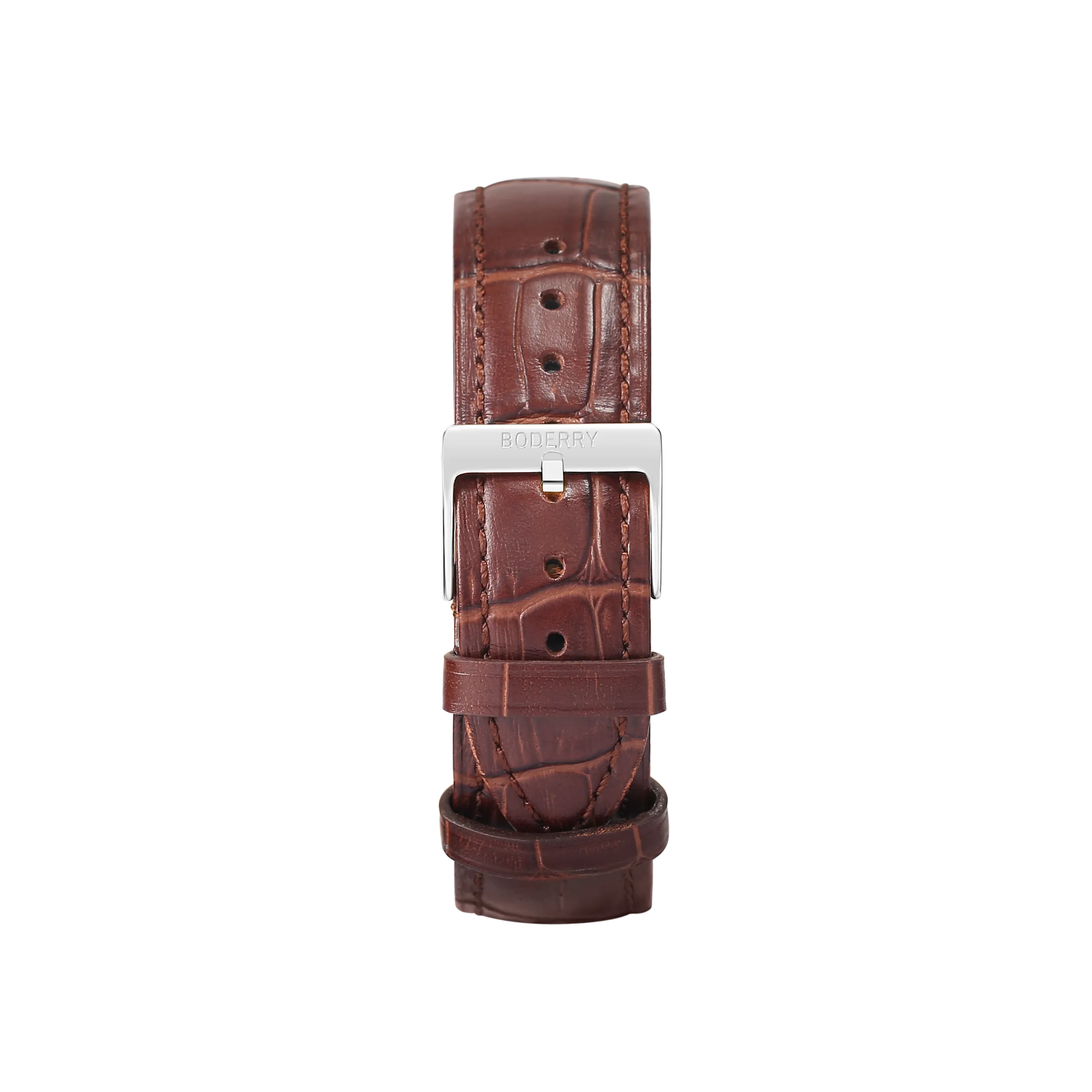Watch Strap | Leather Brown Strap 20mm-Boderry Classic