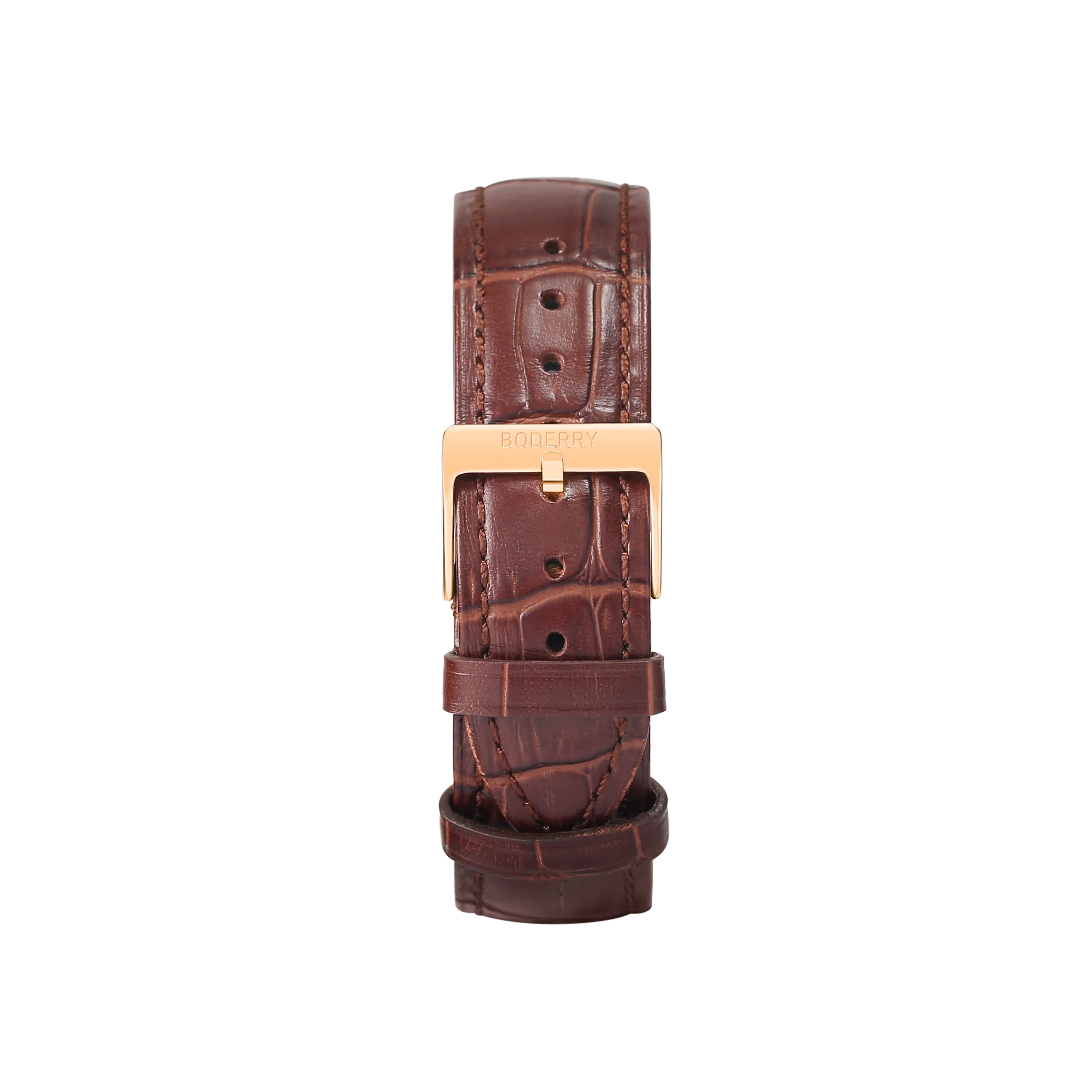 Watch Strap | Leather Brown Strap 20mm-Boderry Classic