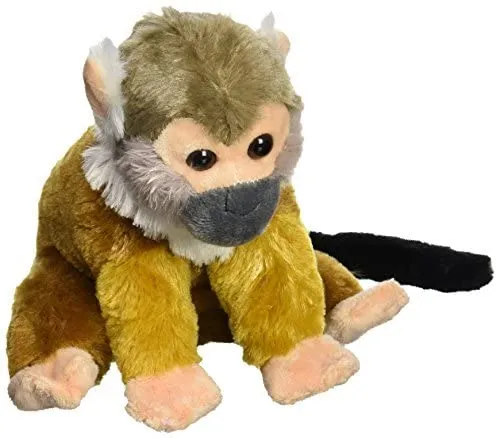 Wild Republic Squirrel Monkey Plush, Stuffed Animal, Plush Toy, Gifts for Kids, Cuddlekins 8 Inches